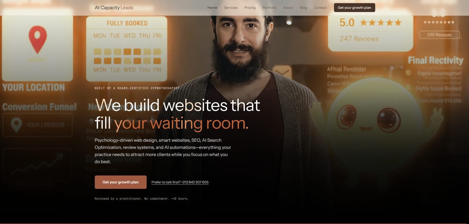 At Capacity Leads — Agency website website built by At Capacity Leads
