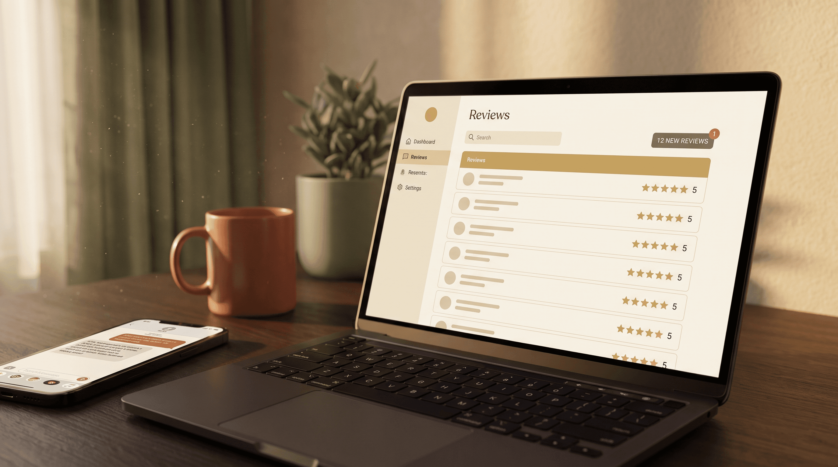 Review Engine — visual representation